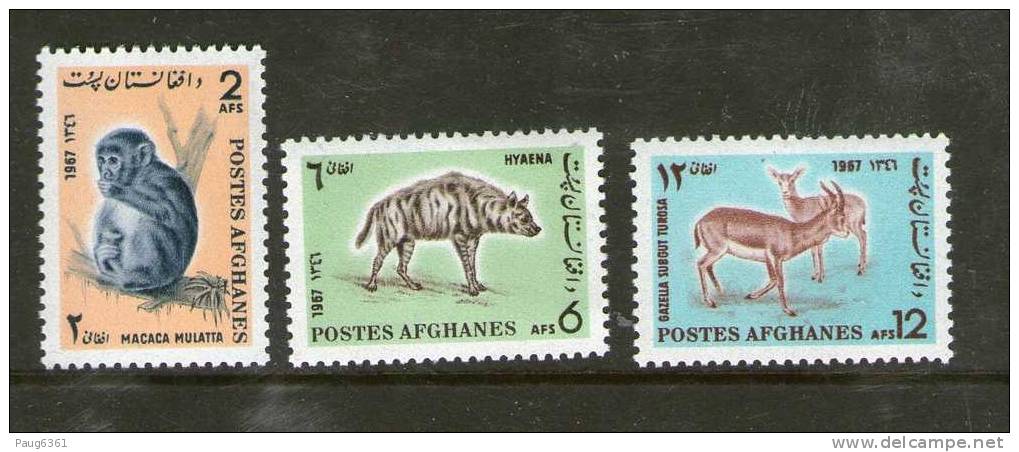 AFGHANISTAN 1967  MAMMIFERES  YVERT  N°841/43  NEUF MNH** - Autres & Non Classés