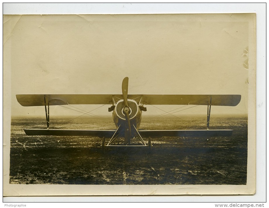 France WWI Prototype Nieuport ? Avion De Reconnaissance Militaire Ancienne Photo 1917 - Aviation