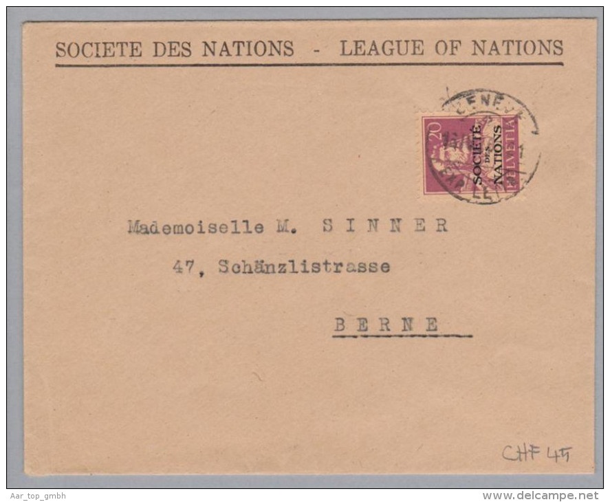 Schweiz Aemter SDN DIII 1926-04-16 Kleinform.brief Mit Zu # 3 - Officials