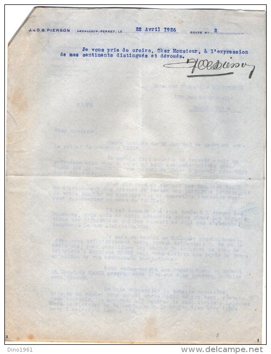 VP3551 - Tabac - Lettre De J.& O.G. PIERSON à PARIS Pour Mr Th. SCHLOESING Directeur Des Manufactures De L´Etat - Dokumente