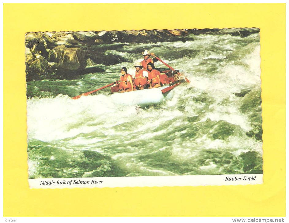 Postcard - Middle Fork Of Salmon River, Rafting, Idaho, USA    (V 28020) - Autres & Non Classés