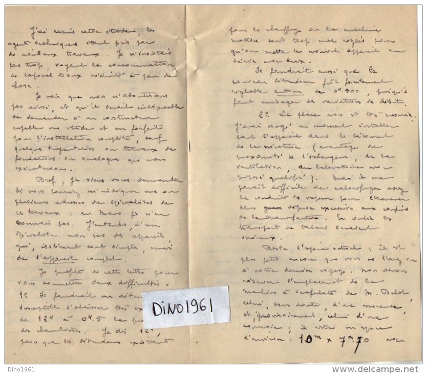 VP3554 - Lettres De La Manufacture Des Tabacs Du MANS  Pour Mr Th. SCHLOESING Directeur Des Manufactures De L´Etat - Documentos