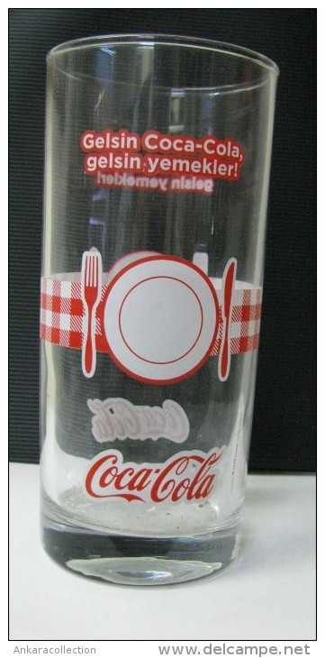 AC - COCA COLA : COMES COCA COLA - COME MEALS ILLUSTRATED GLASS FROM TURKEY - Mugs & Glasses