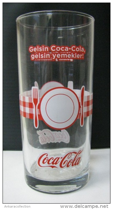 AC - COCA COLA : COMES COCA COLA - COME MEALS ILLUSTRATED GLASS FROM TURKEY - Becher, Tassen, Gläser