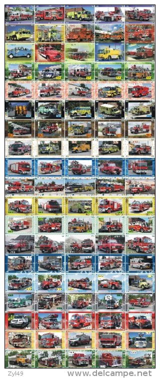 A04405 China Phone Cards Fire Engine Puzzle 380pcs - Brandweer