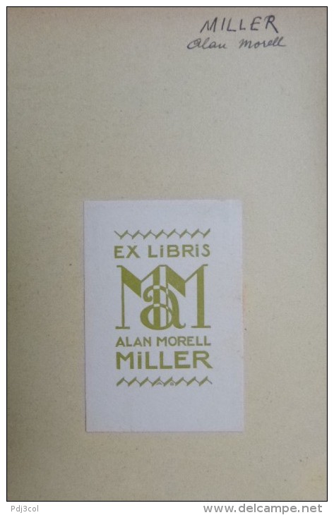 Alan Morell MILLER - Ex-libris Lettres Entrelacées - Ex-libris