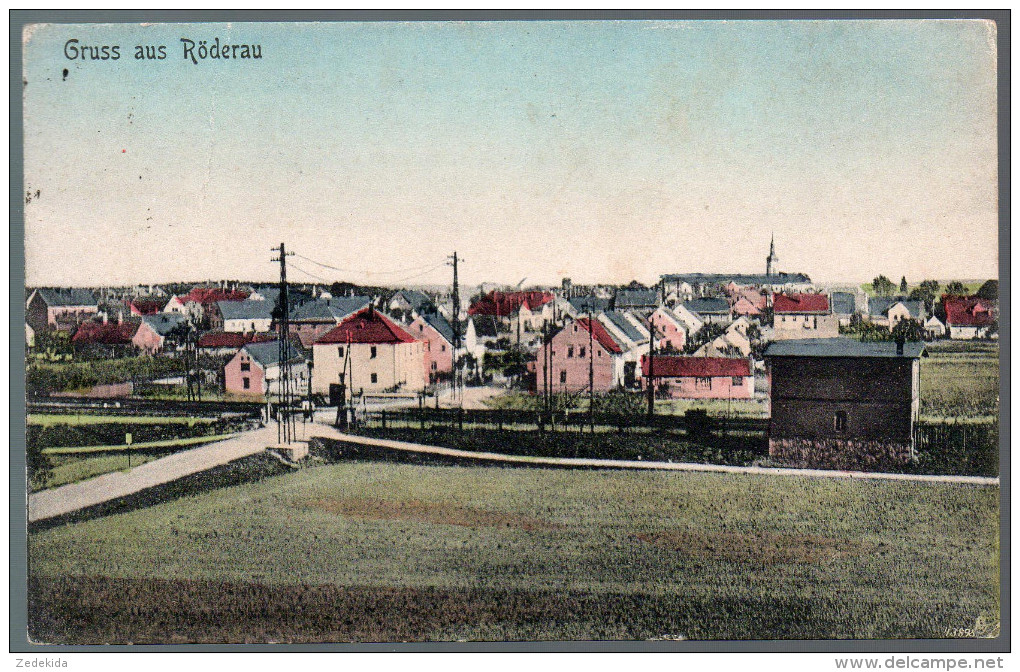 1887 - Ohne Porto - Alte Ansichtskarte - Gruss Aus Röderau Gel 1920 Franke - Zeithain