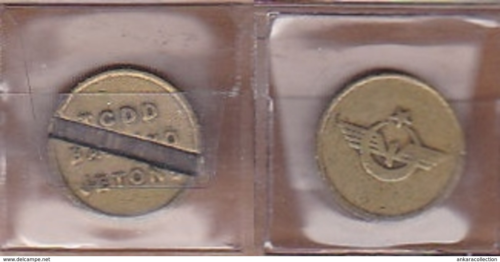 AC - TURKISH STATE RAILWAYS SUBURBAN TRAIN TOKEN JETON #2 - Monétaires / De Nécessité