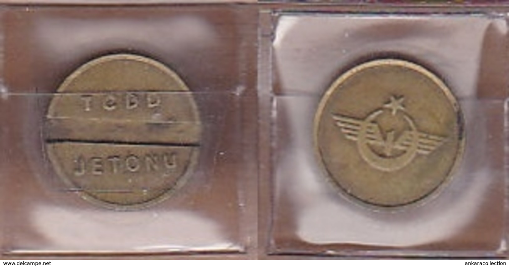 AC - TURKISH STATE RAILWAYS SUBURBAN TRAIN TOKEN JETON #3 - Monétaires / De Nécessité