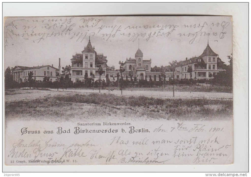 CPA PIONNIERE BIRKENWERDER (Allemagne-Brandebourg) - Gruss Aus Bad Birkenwzeder Sanatorium - Birkenwerder