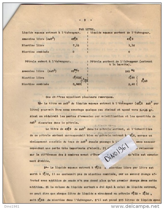 VP3558 - PARIS X LE MANS -  Lot De Documents - Tabac -  Fabrication Du Caporal Doux - Dokumente