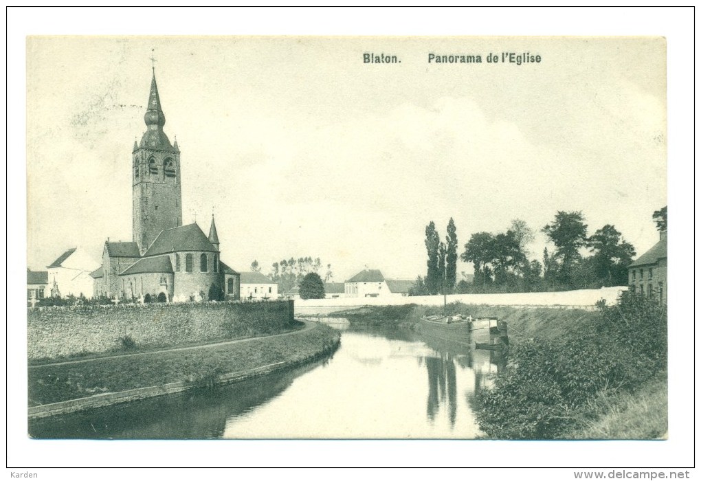 België  -  Blaton - Panorama De L' Eglise - Bernissart