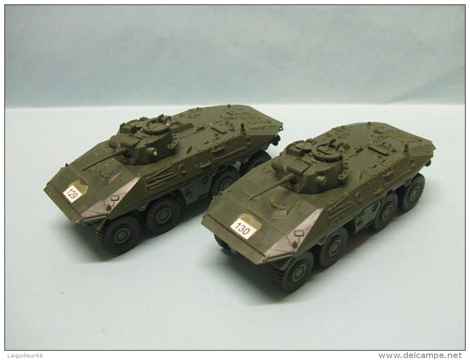 Roco Minitanks - 2x RECON SpPz LUCHS 8x8 N°129 130 Militaire Réf. 453 Occasion HO 1/87 - Véhicules Routiers