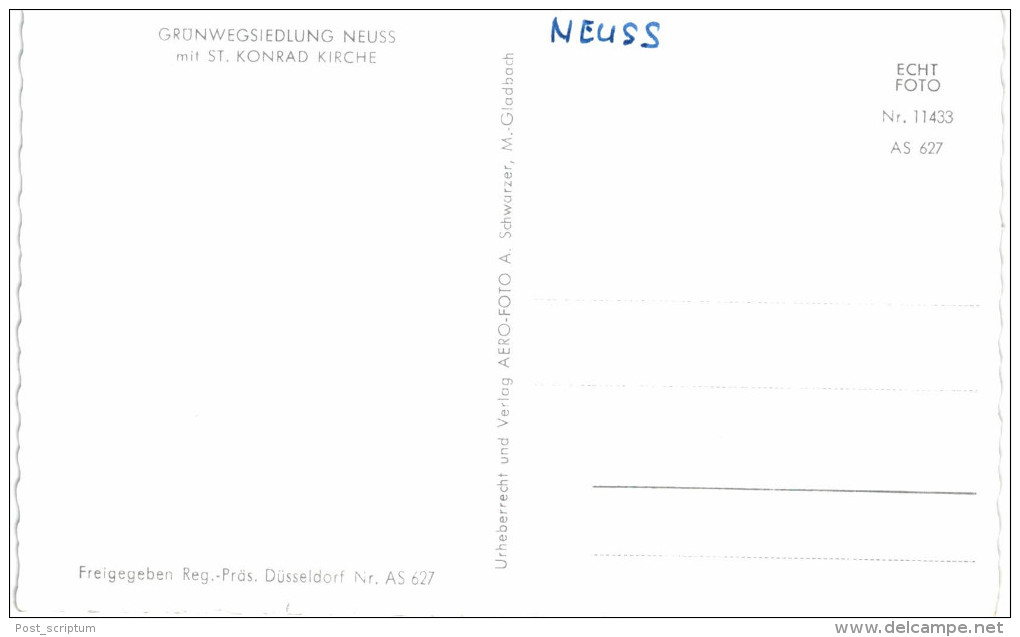 Allemagne - Neuss - Grünwegsiedlung Mit St Konrad Kirche - Neuss