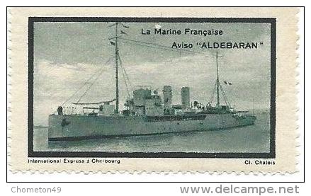 La Marine Française " AVISO ALDEBARAN " - Vignette Militari