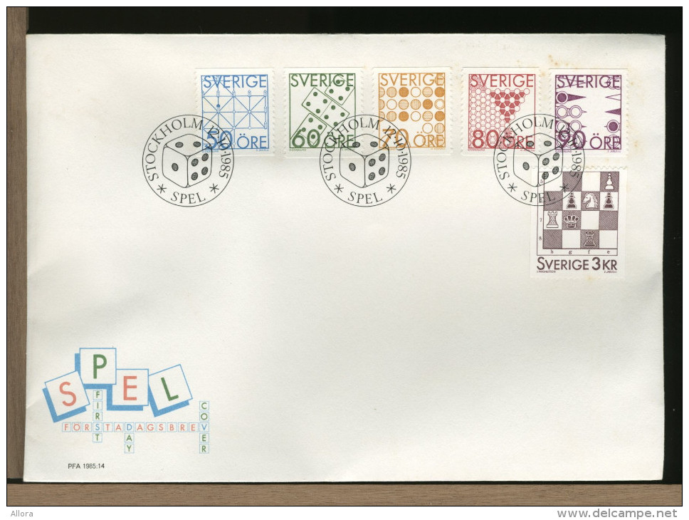 SVERIGE - FDC Cover - GIOCHI AZZARDO - GAMES - CHESS - DADO - SPEL - SPIELE - JEUX - DADI - Non Classificati