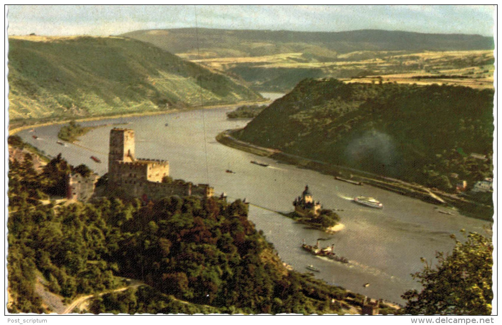 Allemagne - Burg Gutenfels Und Die Pfalz Bei Kaub Am Rhein - Kaub