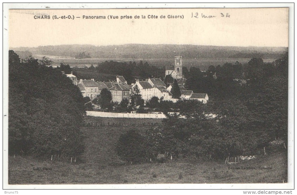 95 - CHARS - Panorama (Vue Prise De La Côte De Gisors) - Chars