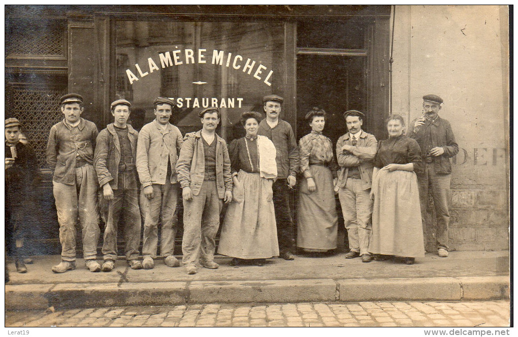 24...DORDOGNE...ST AULAYE.....BAR ET RESTAURANT   A LA MERE MICHEL....CARTE PHOTO - Otros & Sin Clasificación