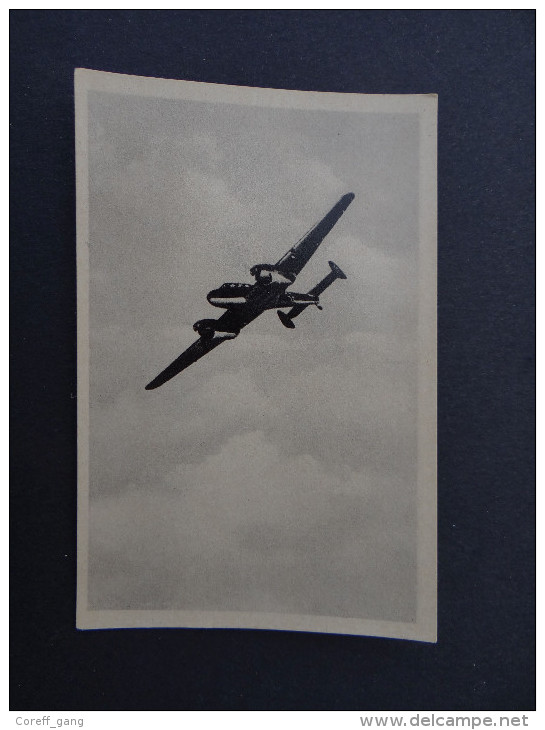 Dt.Reich Propaganda Foto WW2 MESSERSCHMITT ME 110 Flugzeug / Photo Avion Allemand Hansmann 3 Svastika Croix Gammée - Guerra, Militari