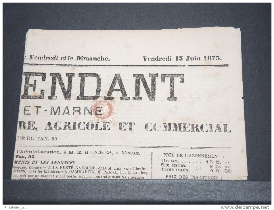 FRANCE - N° 51 Obl Typo Sur Journal - A Voir - P17345 - Kranten