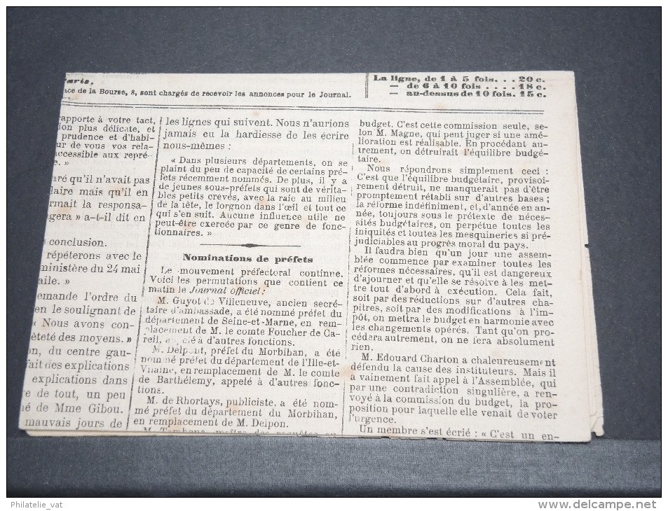 FRANCE - N° 51 Obl Typo Sur Journal - A Voir - P17345 - Periódicos