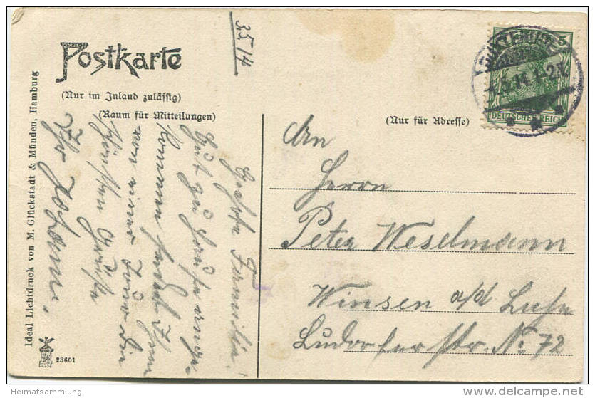 Buxtehude - Partie Am Viver - Verlag M. Glückstadt & Münden Hamburg Gel. 1914 - Buxtehude