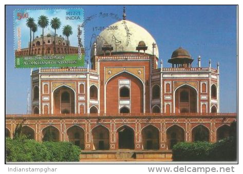 Tomb Of Humayun, Built By By His Widow Hemida Banu Begum, ´Insan-i-Kamil, UNESCO Heritage Site, Architecture, Max Card - Islam