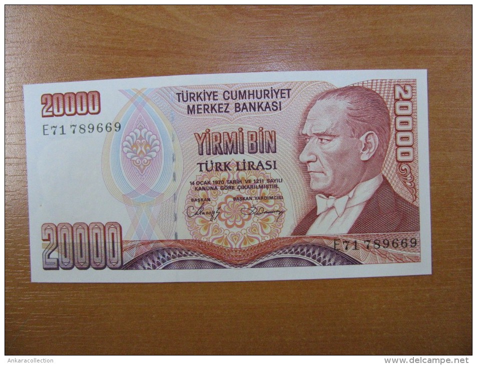 AC - TURKEY - 7th EMISSION 20 000 TL E  UNCIRCULATED - Turquie