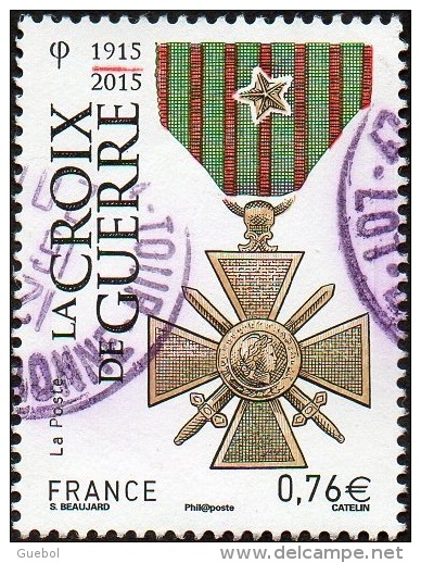 Oblitération Cachet à Date Sur Timbre De France N° 4942 - Croix De Guerre - Oblitérés