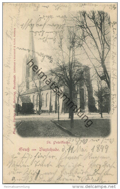 Buxtehude - St. Petrikirche - Phot. Und Verlag H. Behning Buxtehude Gel. 1899 - Buxtehude