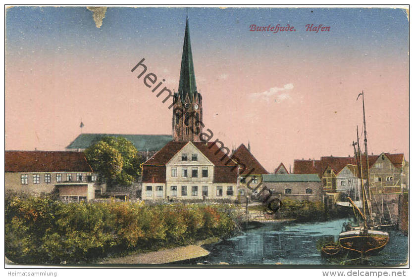 Buxtehude - Hafen - Verlag M. Glückstadt & Münden Hamburg - Buxtehude