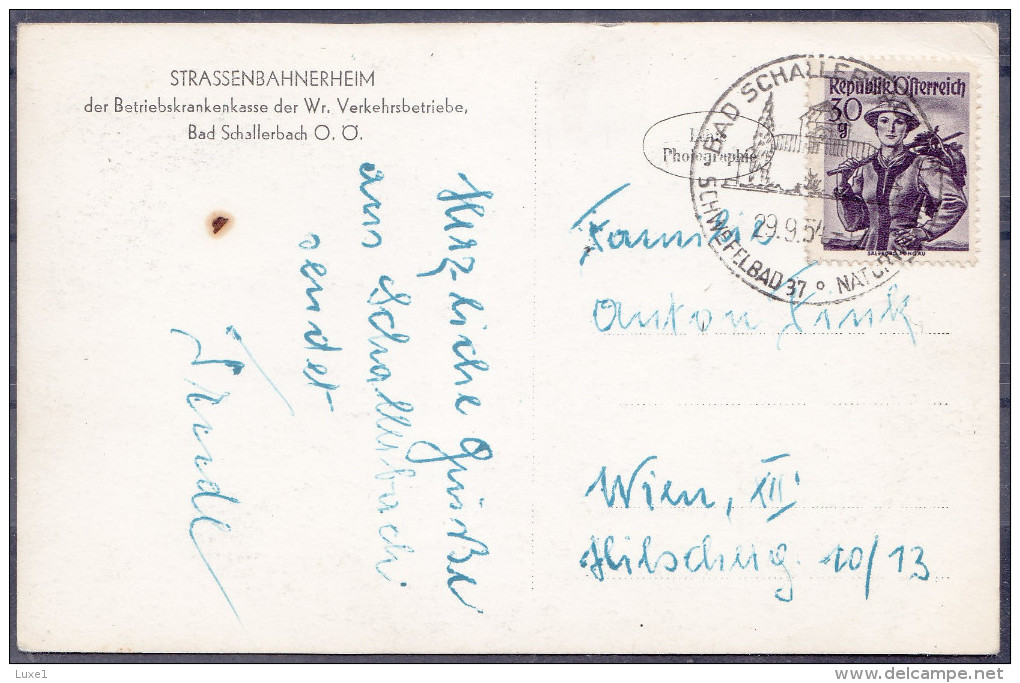 AUSTRIA ,  BAD SCHALLERBACH ,   OLD  POSTCARD - Grieskirchen