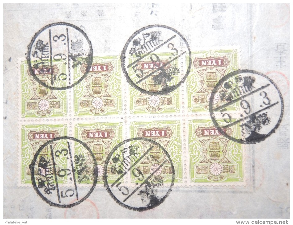 JAPON - Timbres Postaux Sur Document Fiscal - 1903 - A Voir - P17358 - Covers & Documents
