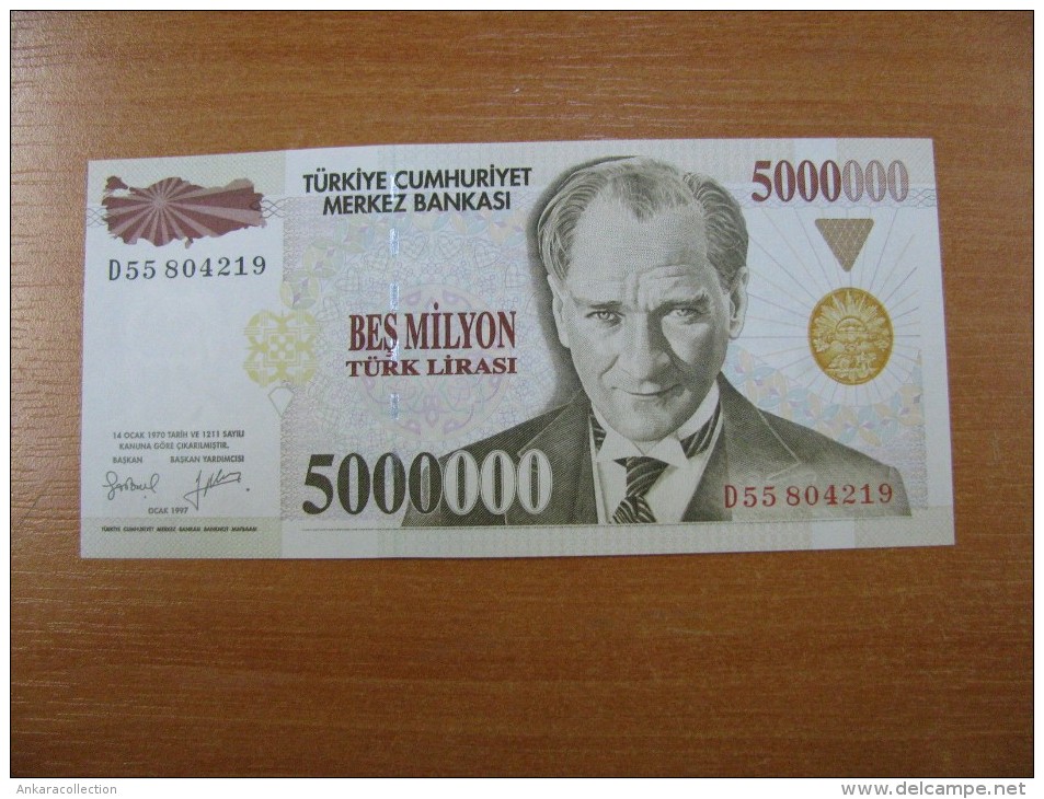 AC - TURKEY - 7th EMISSION 5 000 000 TL D UNCIRCULATED - Turquie