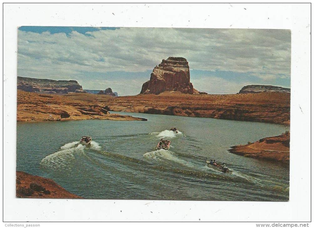 G-I-E , Cp , Etats Unis , Boats From Canyon Tours Enroute To Rainbow Bridge Pass The Last Chance Arm Of Lake Powell... - Autres & Non Classés