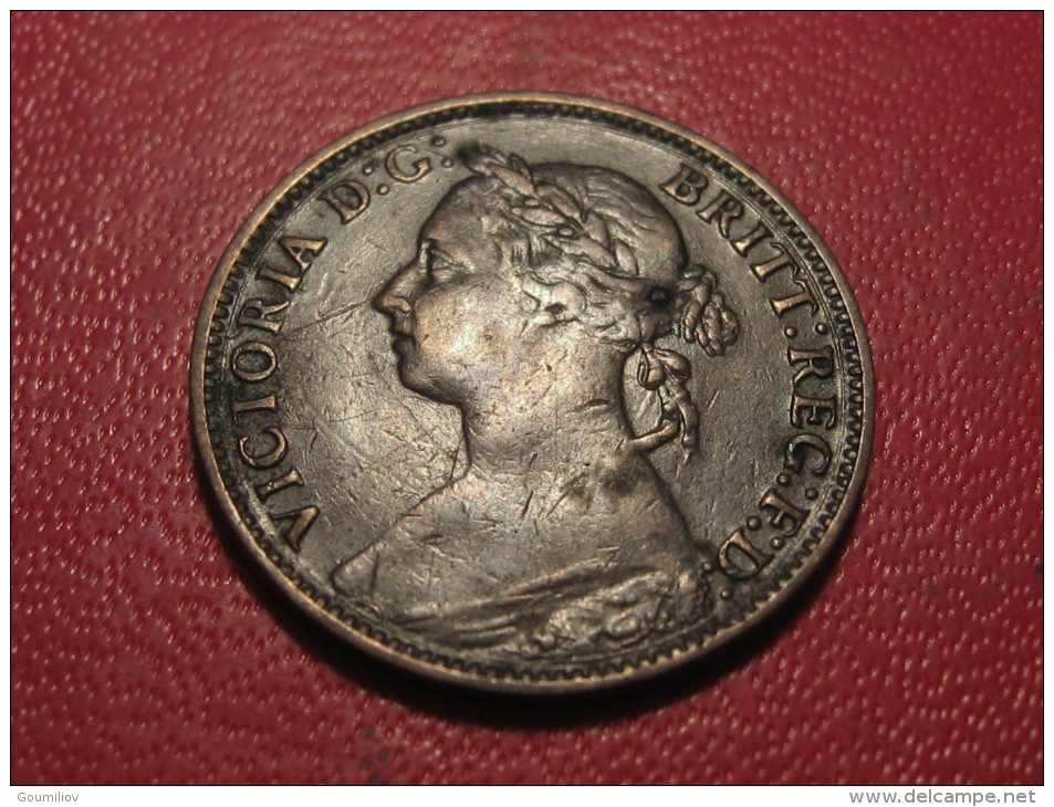 Grande-Bretagne - UK - Farthing 1891 Victoria 6015 - B. 1 Farthing