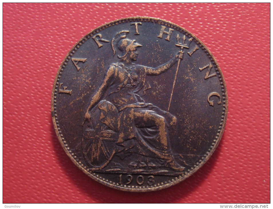 Grande-Bretagne - UK - Farthing 1903 Edward VII 6003 - B. 1 Farthing