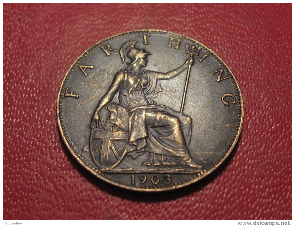 Grande-Bretagne - UK - Farthing 1903 Edward VII 6003 - B. 1 Farthing