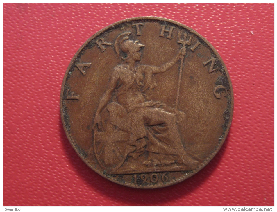 Grande-Bretagne - UK - Farthing 1906 Edward VII 6011 - B. 1 Farthing