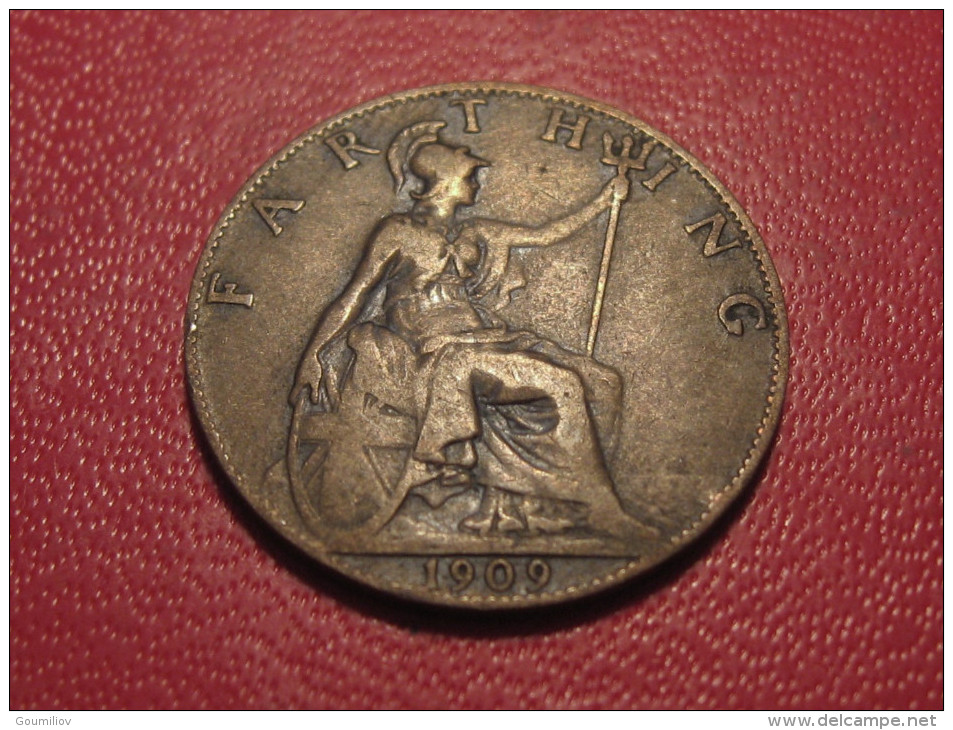 Grande-Bretagne - UK - Farthing 1909 Edward VII 6007 - B. 1 Farthing