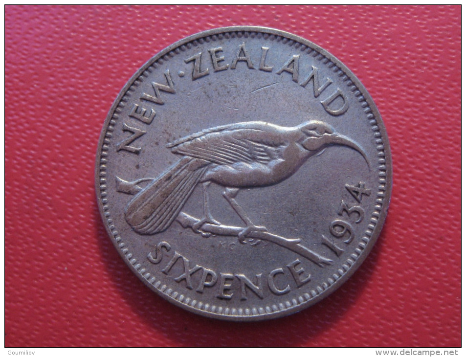 Nouvelle-Zélande - 6 Pence 1934 George V 5442 - Nieuw-Zeeland