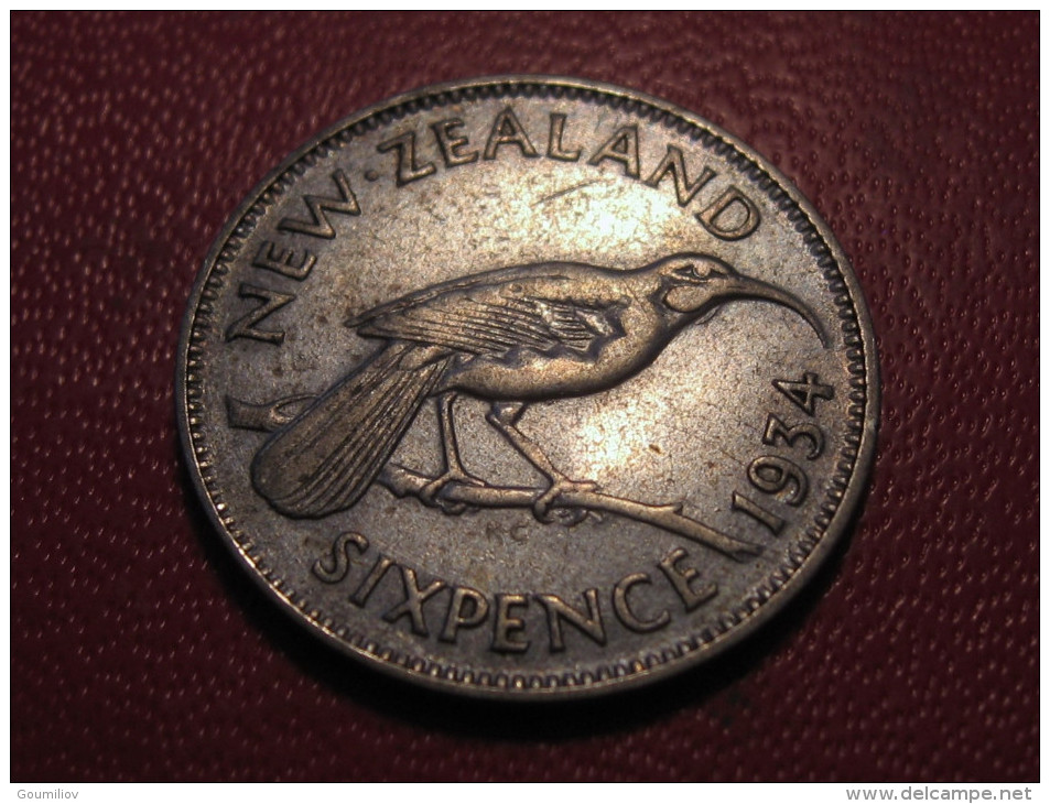 Nouvelle-Zélande - 6 Pence 1934 George V 5442 - Nouvelle-Zélande