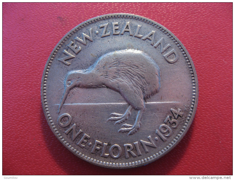 Nouvelle-Zélande - One Florin 1934 George V 5434 - New Zealand