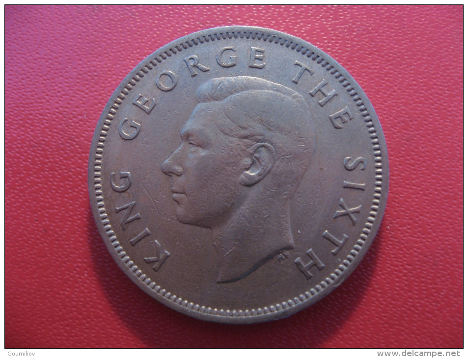 Nouvelle-Zélande - One Florin 1951 George VI 5458 - Nieuw-Zeeland