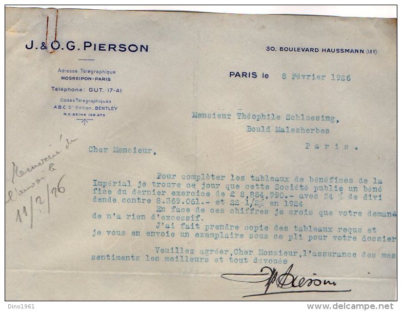 VP3563 - PARIS x LEVALLOIS PERRET - Lot  de Documents Concernant La Cie BRITISH AMERICAN TABACCO & IMPERIAL TABACCO Cie