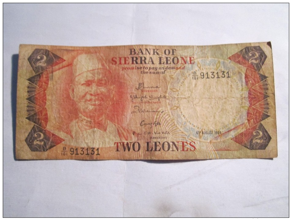 -----1 BILLET---2---LEONES--1984------SIERRA-LEONE----- - Sierra Leone