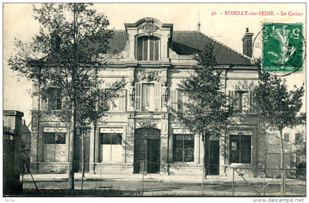 N°48644 -cpa Romilly Sur Seine -le Casino- - Casino