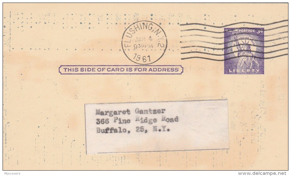 1961 USA Postal STATIONERY Card Re ANDRE  STAMPS  DEALERS LIST Of New Issues , Cover - 1961-80
