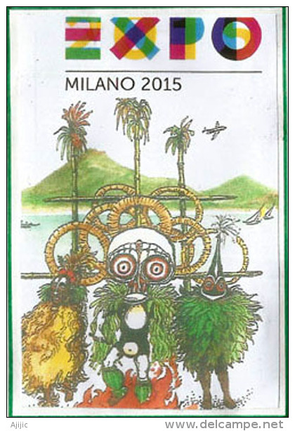 PAPUA NEW GUINEA/PAPOUASIE.UNIVERSAL EXPO MILAN 2015,NOURRIR LA PLANETE Lettre Du Pavillon, Avec Timbres Papouasie - 2015 – Milan (Italie)